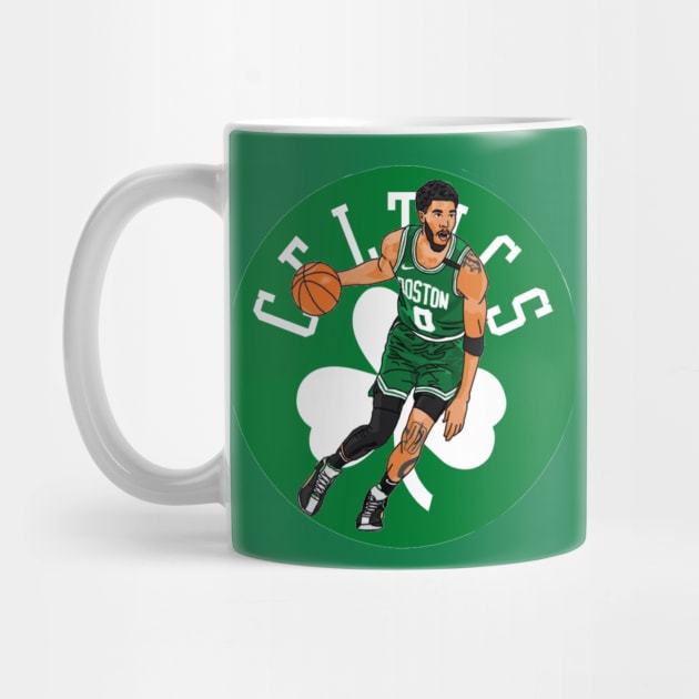 Jayson Tatum/Celtics Logo by HighDesign